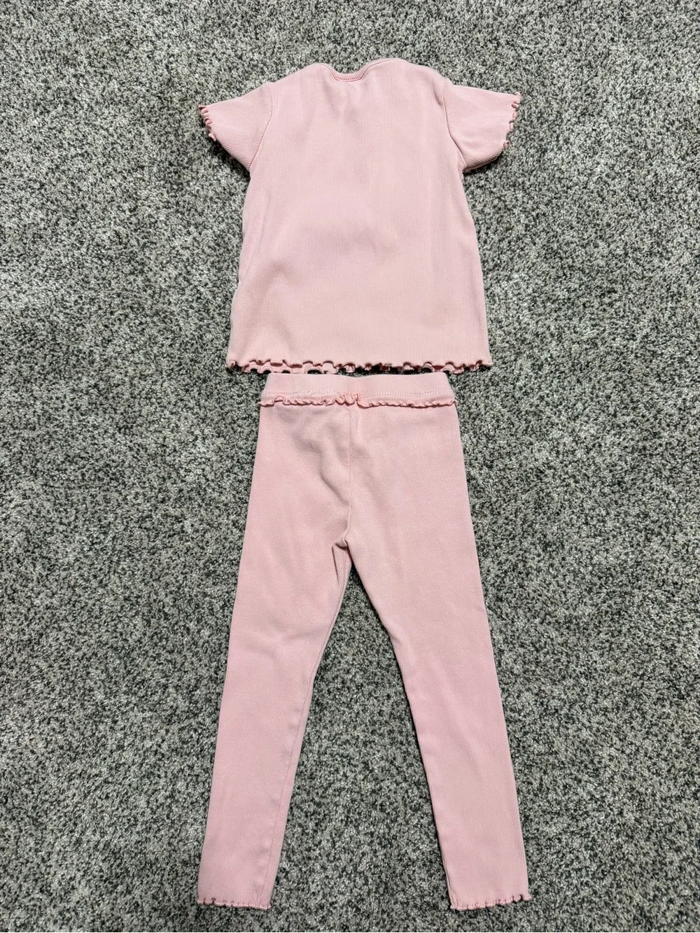ZARA Pink Toddler Girls' Matching Set - Short Sleeve Top & Leggings 4T